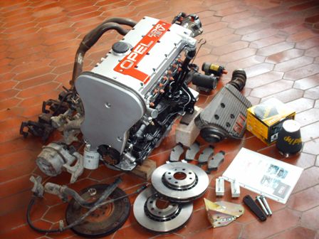 Motor C20XE &uuml;berholt + Bremse 256x24mm + Motorhaltersatz