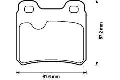 Bremsbel&auml;ge f&uuml;r Bremse 261x10mm