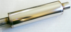 Uni -Schalld&auml;mpfer rund 420x100mm, d=63,5mm