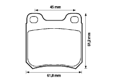 Bremsbel&auml;ge f&uuml;r Bremse 286x10mm